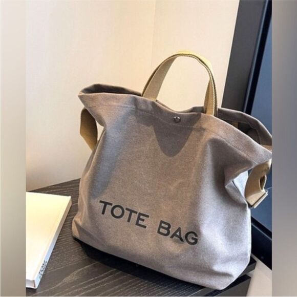 Zenana Outfitters Handbags - MINIMALIST LARGE CAPACITY CANVAS SHOULDER TOTE BAG